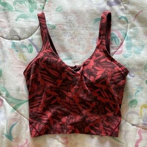 Lululemon Athletica Red and Black Align Tank - Size 6